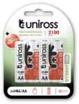 Uniross AA/ceruza 1, 2V 2100mAh Ni-MH HYBRIO akkumulátor 4db/csomag (4895122315776)