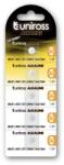 Uniross LR621, AG1, LR60 1, 5V alkáli gombelem 5db/csomag (4895122319200)