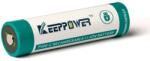 KeepPower 18650 3, 7V 4000mAh védett Li-ion akkumulátor USB-C (6970906554287)