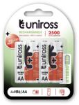 Uniross AA/ceruza 1, 2V 2500mAh Ni-MH HYBRIO akkumulátor 4db/csomag (4895122317657)