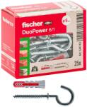 Fischer Dublu cu ochi deschis Fischer 541743, 6 x 30 mm, set 25 bucati, grirosu (49099549)
