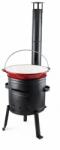 Master Gustav Pachet Ceaun Fonta Emailata Master Gustav 30 L + Soba pe Lemne O45 cm, + Horn (MGA92694) Ceaun
