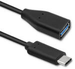 Qoltec USB-C apa-USB-A anya adapterkábel, USB 3.0/3.1, 0, 2 m (50485)