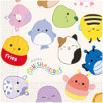 Procos Squishmallows Jazwares szalvéta 20 db-os 33x33 cm FSC (PNN98277)