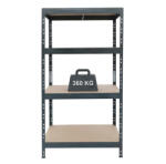 AR Shelving Nagy teherbírású állvány forgácslap polcokkal 360 kg/szint RIVET PRO