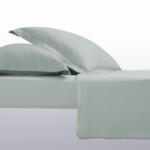 Nef Nef Homeware Cearceaf pat satin Queen Size 160x200 cm bumbac Nef-Nef Elements verde mint