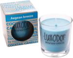 Luxodor Candles Lumânare parfumată albastră, briză marină Aegean Breeze, în pahar de sticlă, Luxodor Candles, 165 g