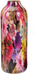 Koopman Vază decorativă metalică Koopman, print floral multicolor, H24 cm