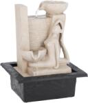 Koopman Fantana decorativa de interior cu LED alb cald, figurina yoga, 21, 5x18x28, 5 cm, Koopman