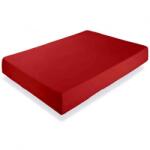 DHome Cearceaf pat cu elastic 180x200+30 cm bumbac Ranforce DHome roșu bordo