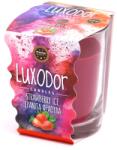 Luxodor Lumânare parfumată căpșuni Strawberry Ice Cream, în pahar de sticlă, Luxodor Candles, 100 g