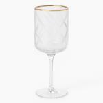 Efegil Set 6 pahare vin Efegil Rosana transparent-auriu Pahar