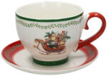 Andrea Fontebasso Set ceașcă cu farfurioară cafea și ceai Christmas Line, porțelan, 480 ml, multicolor, Andrea Fontebasso