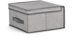 Bizzotto Cutie depozitare textilă cu capac Tidy Bizzotto 30x30x16 cm, gri