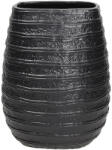 Tognana Vază decorativă din rășină Tognana Zimbabwe, formă ovală, negru, H29 cm