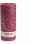 Luxodor Candles Lumânare decorativă cilindrică din parafină, colecția Rustic, Luxodor, 7x20 cm, mov