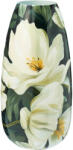 Koopman Vază decorativă metalică cu print floral Koopman, multicolor, H30 cm