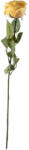 Supergreens Floare artificială trandafir galben, 57 cm, la fir, SUPERGREENS