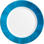Bormioli Rocco Farfurie întinsă sticlă opal 25, 5 cm Bormioli Rocco Careware Natura Blu, alb și albastru