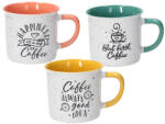 Tognana Cană cafea ceramică 350 ml Tognana Des Arts Happy Coffee, multicolor