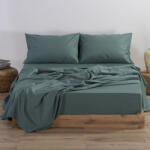 Nef Nef Homeware Cearceaf pat Queen Size fără elastic 240x270 cm bumbac Nef-Nef Basic verde