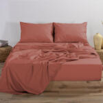 Nef Nef Homeware Cearceaf pat cu elastic 160x200+30 cm bumbac Nef-Nef Basic Line teracotta
