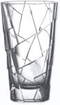 Bohemia Jihlava 1845 Vaza decorativa din cristal Bohemia Jihlava 1845, colecția Crack, transparentă, H30.5 cm