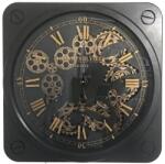 Bizzotto Ceas de perete vintage Engrenage cu angrenaje, negru, Bizzotto, 49.5 cm