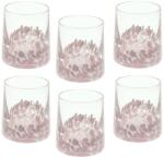 Andrea Fontebasso Set 6 pahare Andrea Fontebasso Venezia, Sticla, 300 ml, Transparent/Roz Pahar