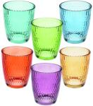 Tognana Set 6 pahare Tognana Seoul, Tumbler, Sticla, 310 ml, Multicolor Pahar