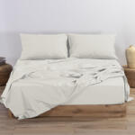 Nef Nef Homeware Cearceaf pat cu elastic 160x200+30 cm bumbac Nef-Nef Basic Line ecru
