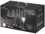 Bohemia Royal Crystal Set 12 pahare vin si sampanie Bohemia Royal Crystal Sarah transparent Pahar