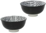 Tognana Bol de servire din porțelan 15 cm, negru, Tognana Chakra Collection Castron