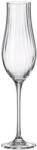 Crystal Bohemia Set 6 pahare sampanie cristal Bohemia Limosa Optic 300 ml Pahar