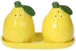Tognana Set solniță și piperniță ceramică Tognana Lemon Garden, model lămâie, galben, 15x7 cm Solnita condimente