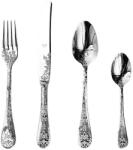 Mepra Set tacâmuri inox 18/10, 24 piese, 6 persoane, MEPRA Casablanca argintiu Tacam
