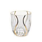 Bohemia Jihlava 1845 Set 6 pahare cristal Bohemia Ocean 300 ml transparent-auriu Pahar