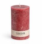 Luxodor Lumânare decorativă cilindrică din parafină, colecția Rustic, Luxodor, 7x15 cm, mov