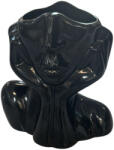 Global Store Vază decorativă din ceramică Global Store, chip feminin, negru/alb glazurat