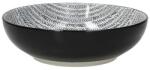 Tognana Bol salată din porțelan 25 cm, negru, Tognana Chakra Collection Castron