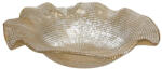 Andrea Fontebasso Fructieră din sticlă aurie 27 cm, cu margini ondulate, Andrea Fontebasso Glory Collection Castron
