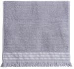 Nef Nef Homeware Prosop de baie gri Satti, 70x140 cm, 100% bumbac, Nef-Nef, cu franjuri Prosop