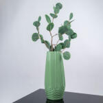 Global Store Vază decorativă din ceramică Global Store Origami, verde olive Cleste