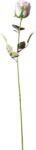 Supergreens Floare artificială trandafir roz, 69 cm, la fir, SUPERGREENS