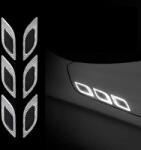  Set 2 stickere reflectorizante DIAMOND cu insertie Carbon 5D, culoare Argintie (AVX-SREF-02) - mobiplaza