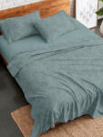 Palatex Set Cearșafuri Flanel cu Elastic 170x205+30cm. Stepp 1950533 Samoan Aqua 4buc (1950533)