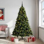  Brad de Crăciun artificial cu glob 180 cm 300 LED-uri Alb cald (3466382-3466382)