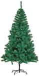 Flippy Brad de Craciun artificial cu suport inclus Flippy, 150 cm, 450 Ramuri Varfuri, Suport Clasic, Fara iluminare, utilizat pentru interior exterior, Verde