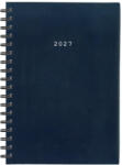Next Agendă Zilnică Basic A4 2027 Albastră De Piele Spirală 21x29cm (cu Personalizare) (02065-03-27)