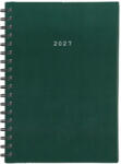 Next Agendă Zilnică Basic A4 2027 Verde De Piele Spirală 21x29cm (cu Personalizare) (02065-05-27)